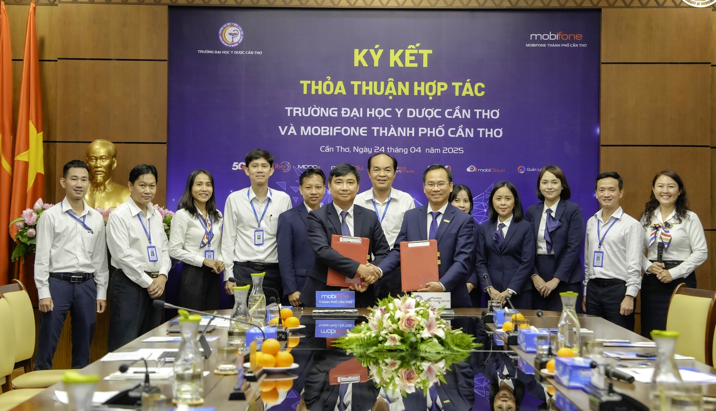 MobiFone và Trường Đại học Y Dược Cần Thơ ký kết thỏa thuận hợp tác chiến lược